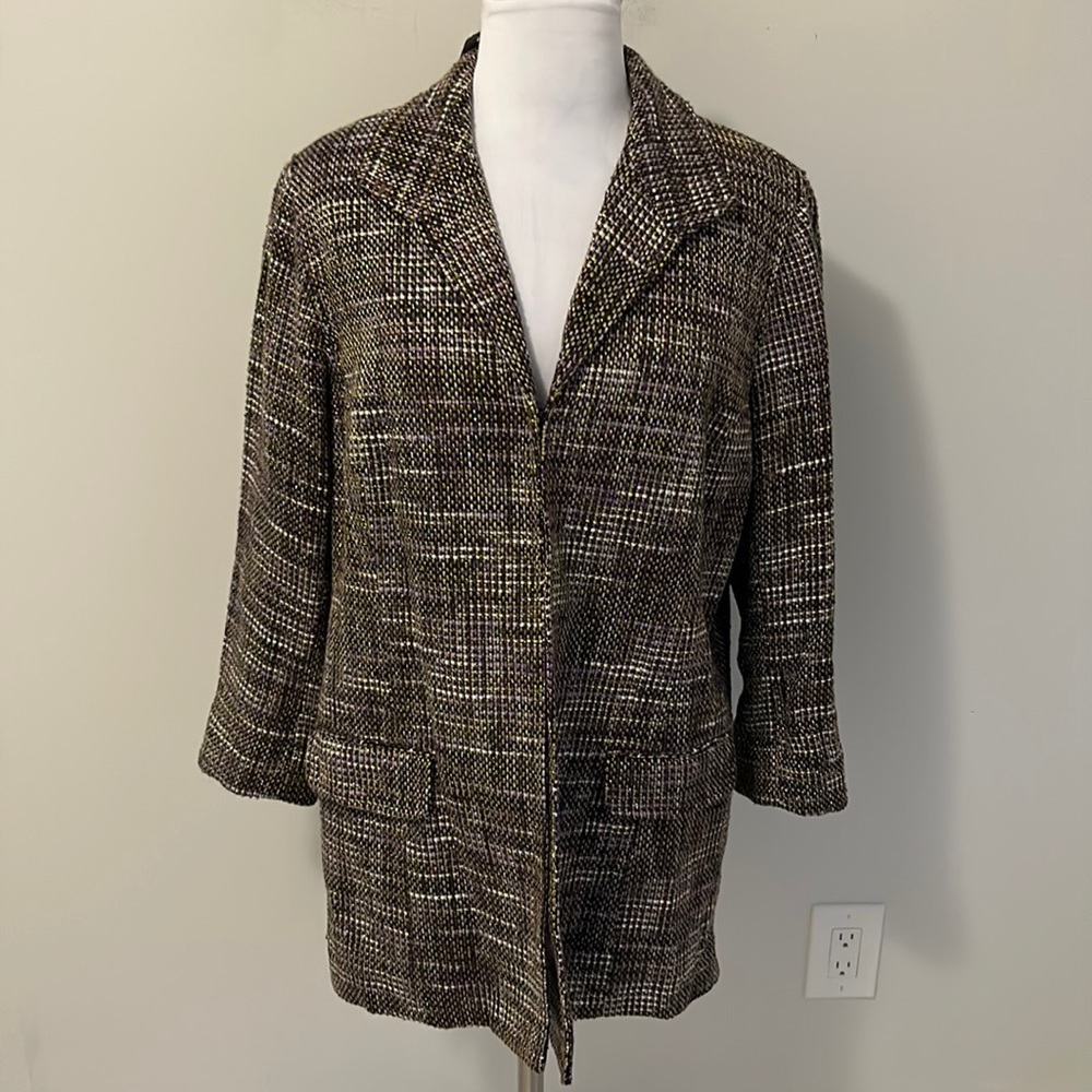Chicos’s Shining Purple Persis Jacket Wild Grape